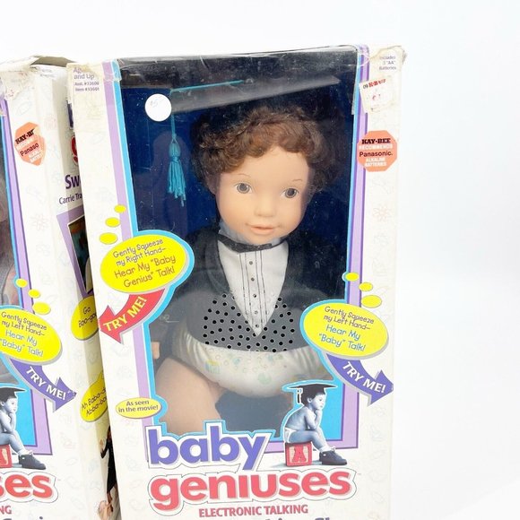 Baby Geniuses Wise-Cracking Sly Sweet Talking Carrie Doll Lot 2 1997 FLAWS READ - Picture 16 of 16